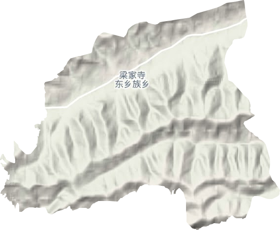 梁家寺鄉地形圖