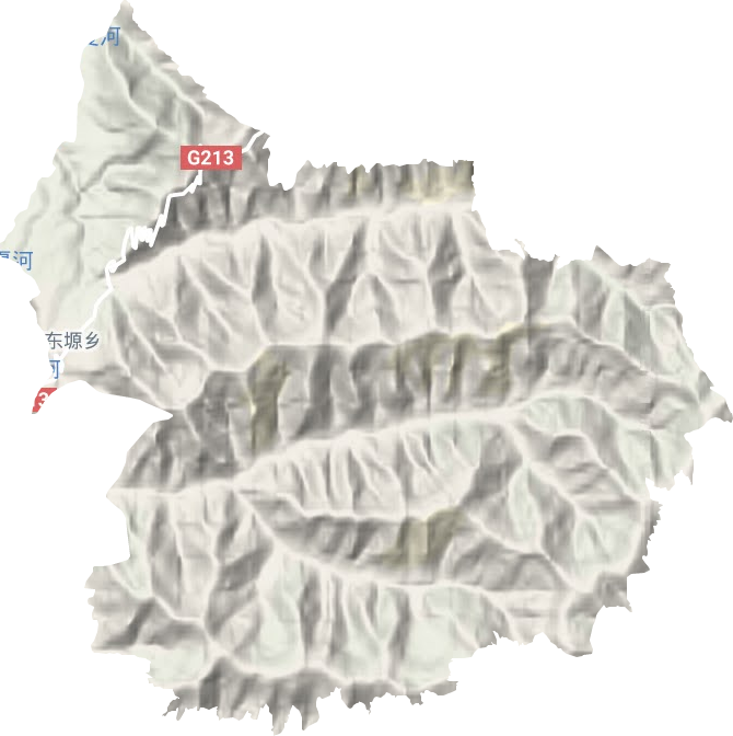 東塬鄉地形圖
