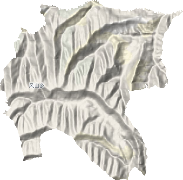 風(fēng)山鄉(xiāng)地形圖
