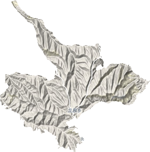 龍泉鄉地形圖