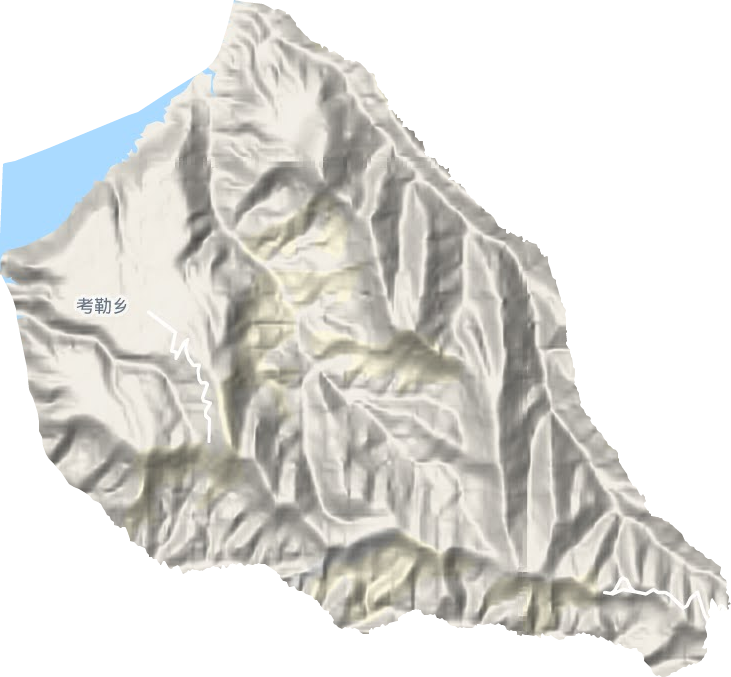 考勒鄉(xiāng)地形圖
