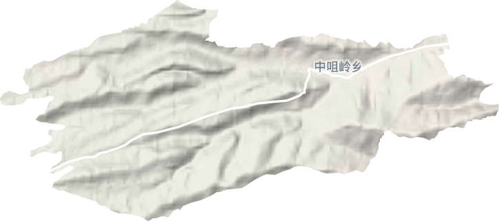 中咀嶺鄉地形圖