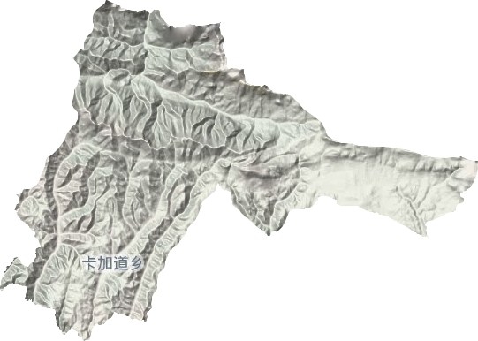 卡加道鄉地形圖