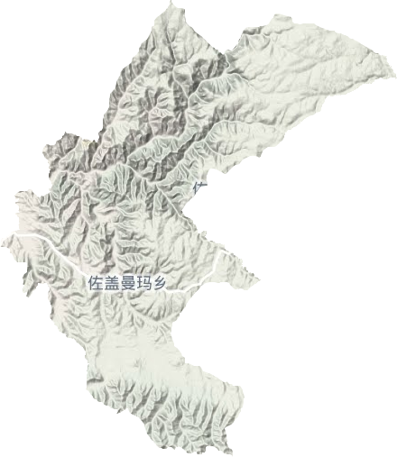 佐蓋曼瑪鄉(xiāng)地形圖