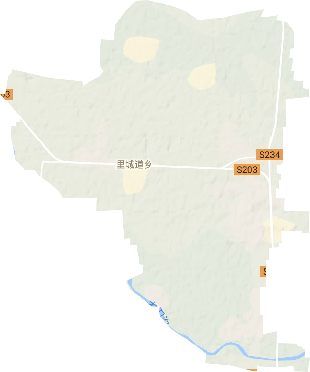里城道鄉(xiāng)地形圖