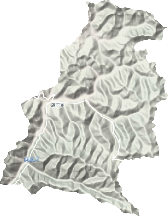 店子鄉(xiāng)地形圖