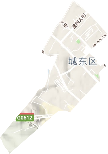 大眾街街道地形圖