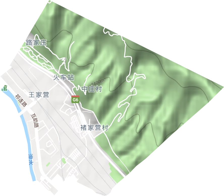火車站街道地形圖