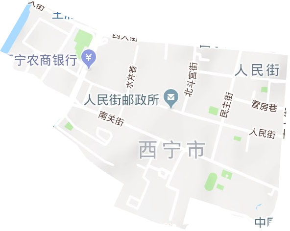 人民街街道地形圖