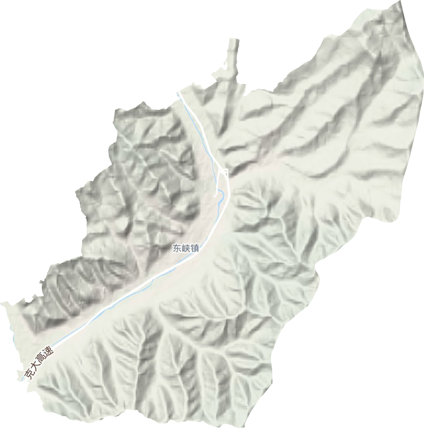 東峽鎮(zhèn)地形圖