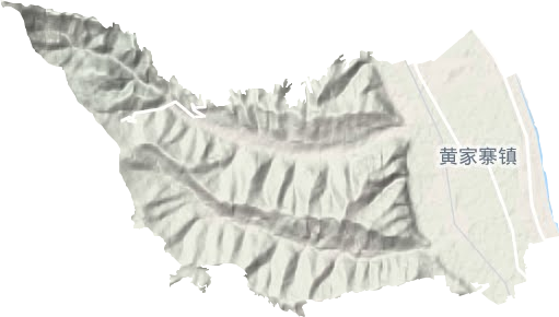黃家寨鎮地形圖