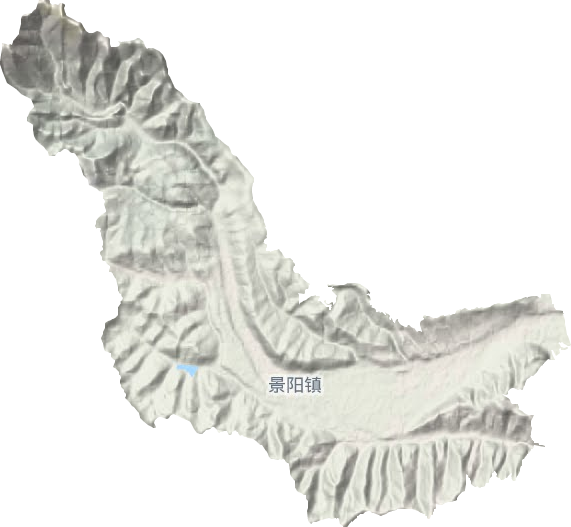 景陽鎮(zhèn)地形圖