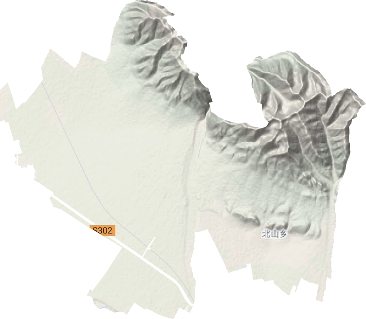 北山鄉地形圖