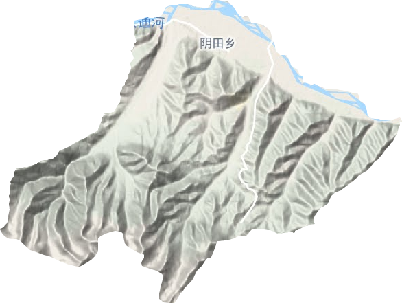 陰田鄉地形圖