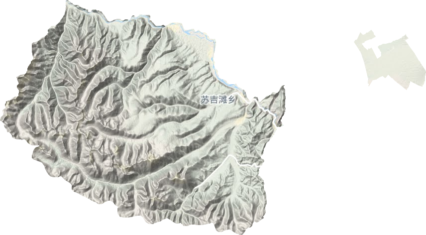 蘇吉灘鄉地形圖