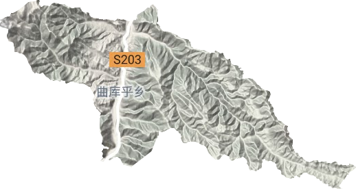 曲庫乎鄉(xiāng)地形圖