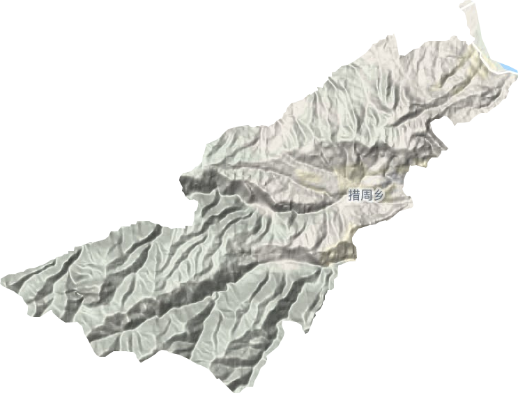 措周鄉(xiāng)地形圖