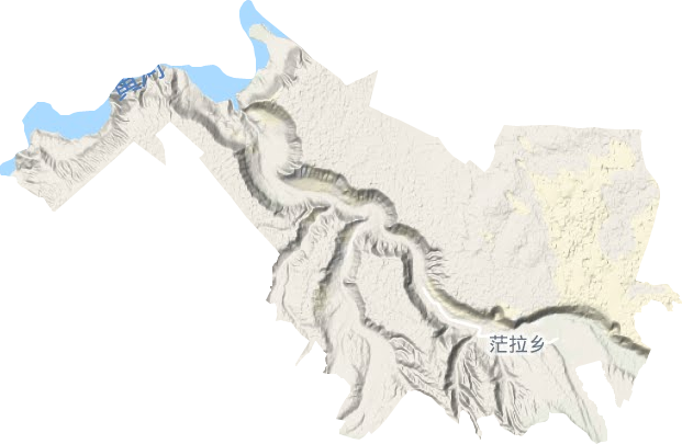 茫拉鄉地形圖