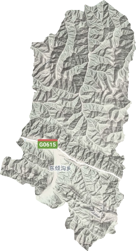 東傾溝鄉地形圖