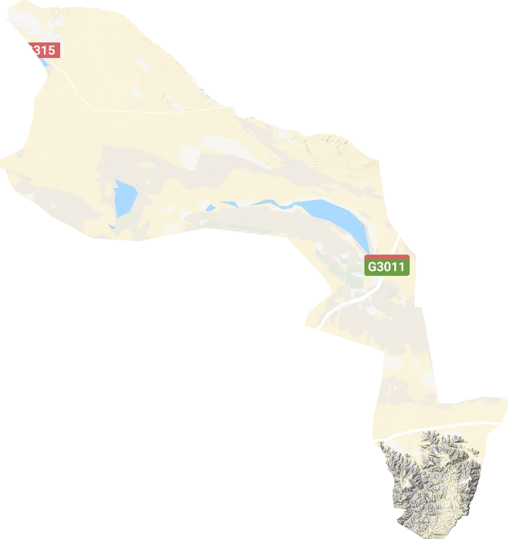 大格勒鄉地形圖
