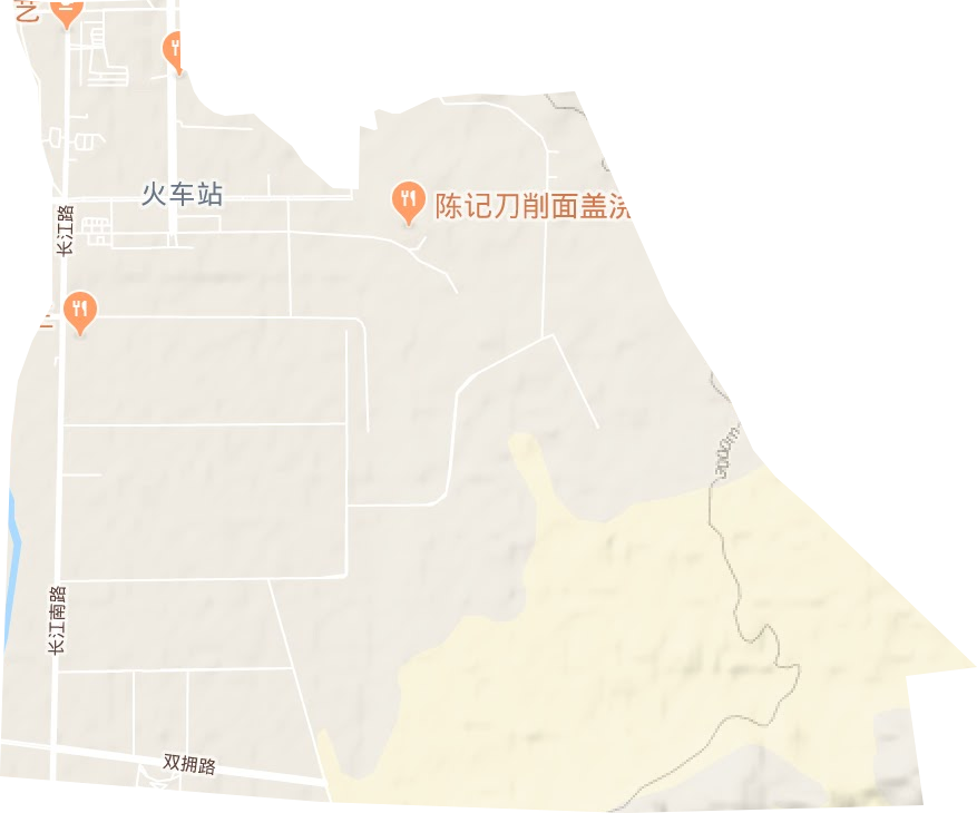 火車站街道地形圖