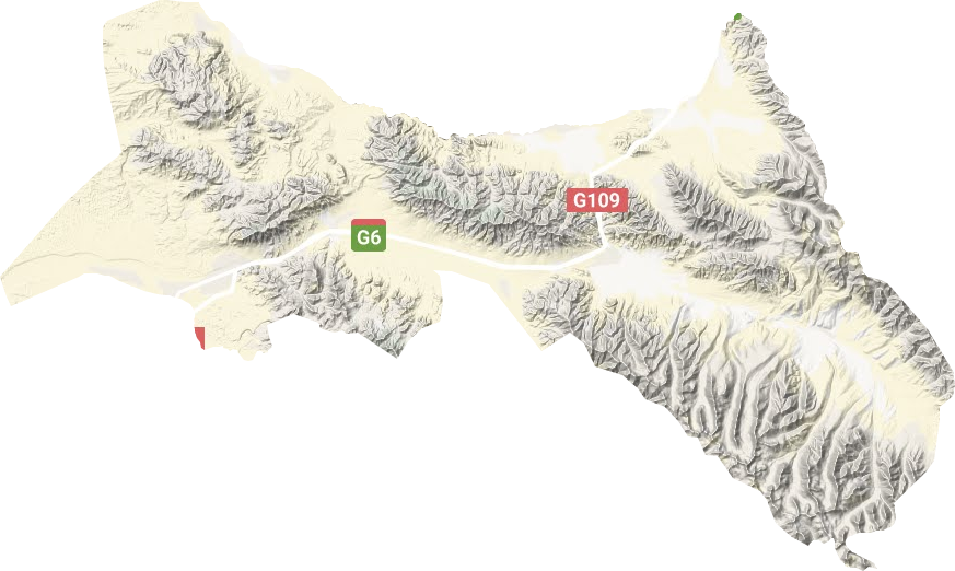 夏日哈鎮(zhèn)地形圖