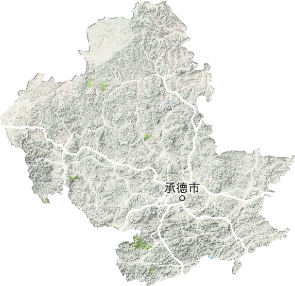 承德市地形圖