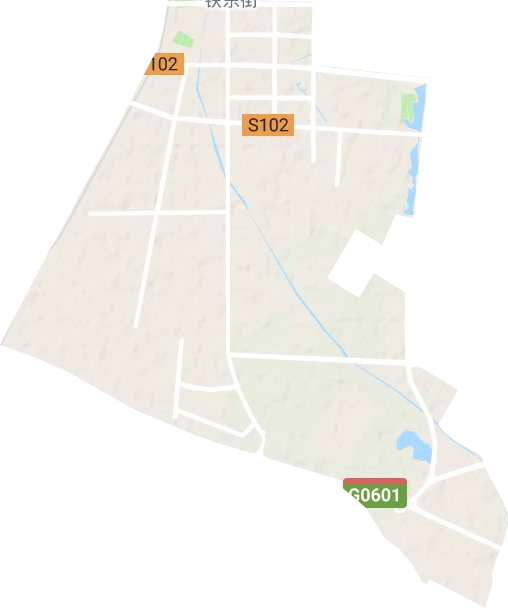 黃河東路街道地形圖