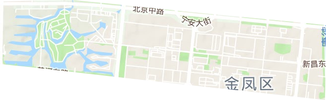 北京中路街道地形圖