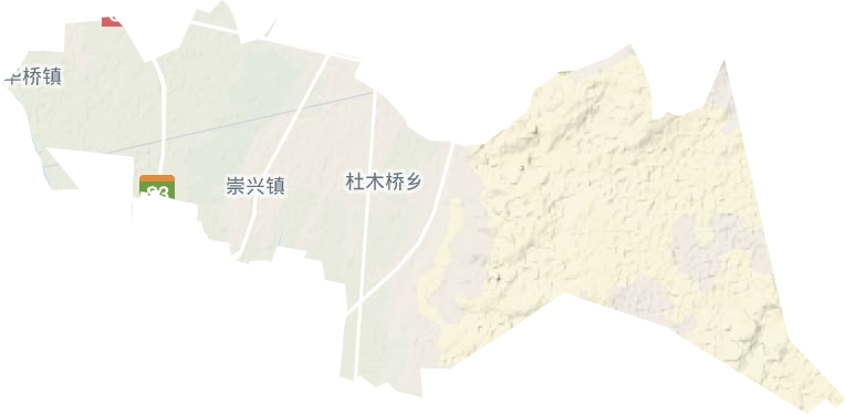 崇興鎮(zhèn)地形圖