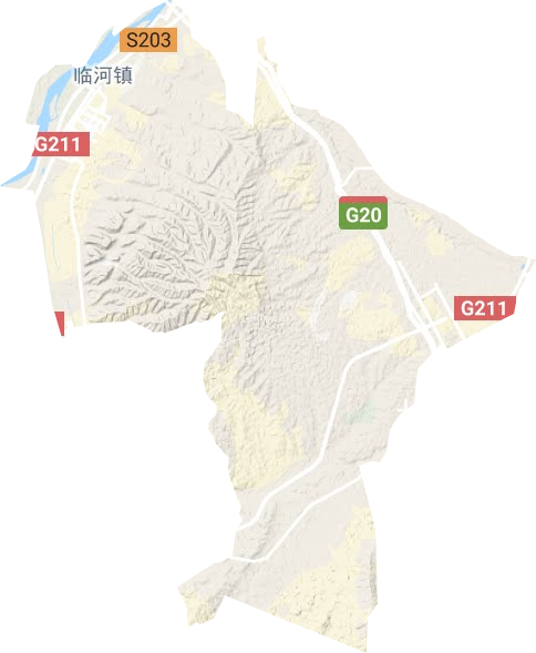 臨河鎮地形圖