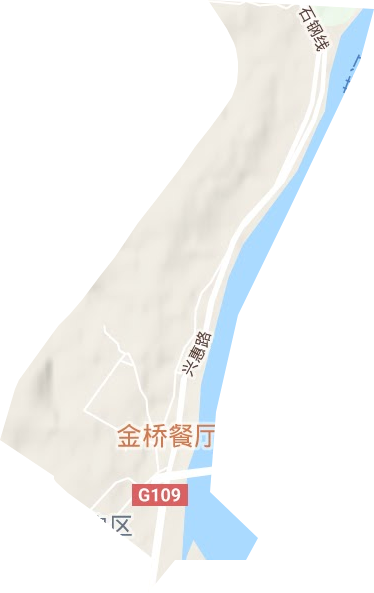 北街街道地形圖