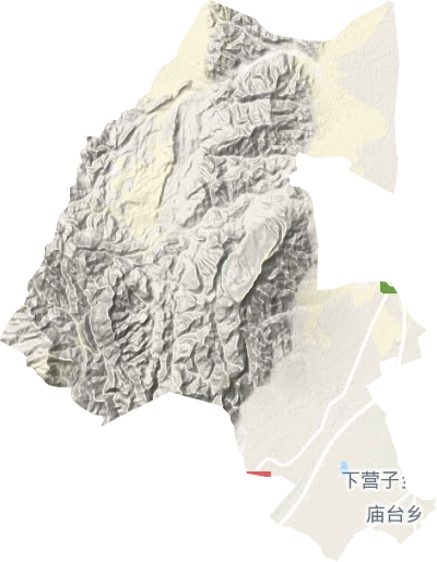 紅果子鎮(zhèn)地形圖