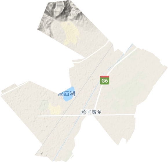 燕子墩鄉地形圖