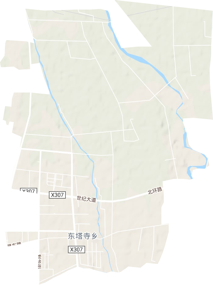 東塔寺鄉地形圖
