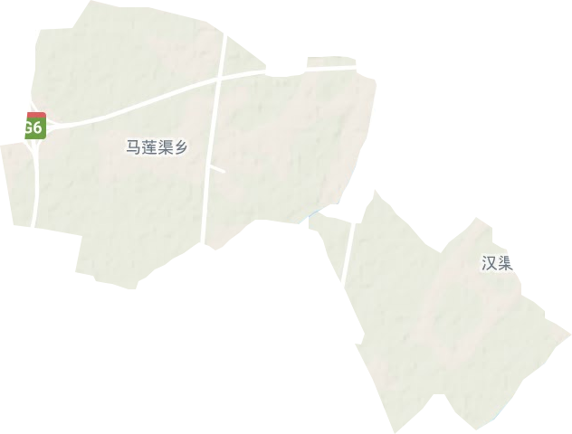 馬蓮渠鄉地形圖