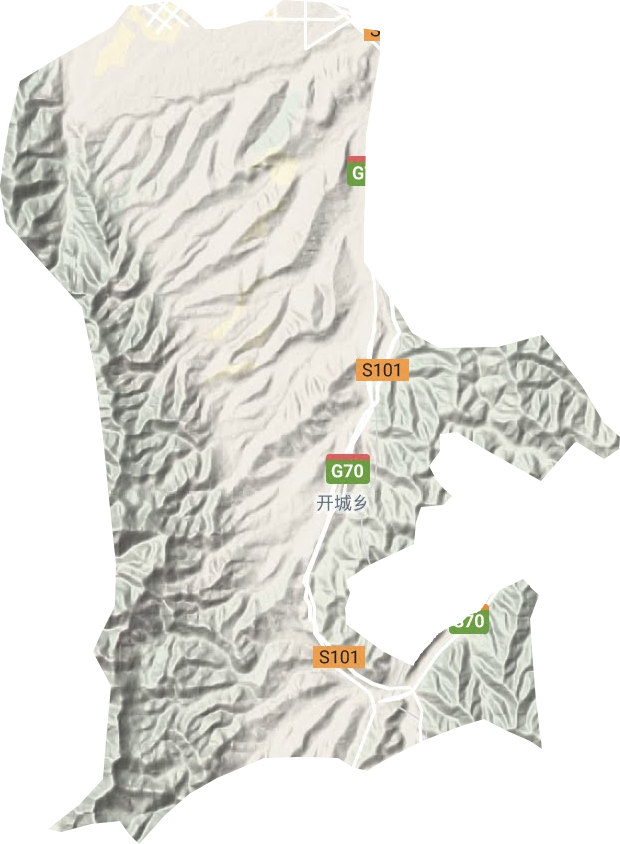 開城鄉(xiāng)地形圖