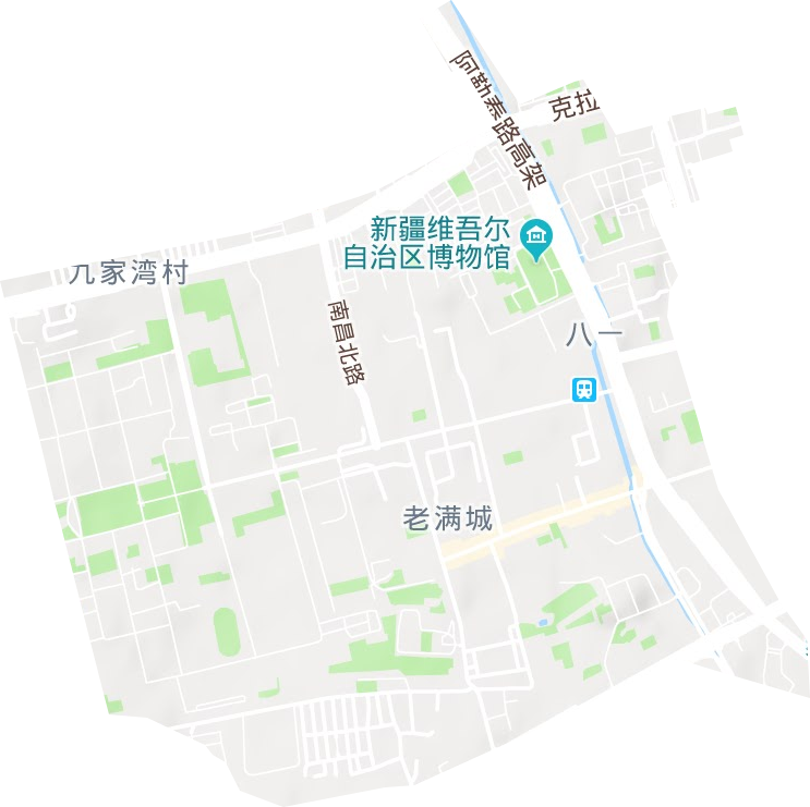 八一街道地形圖