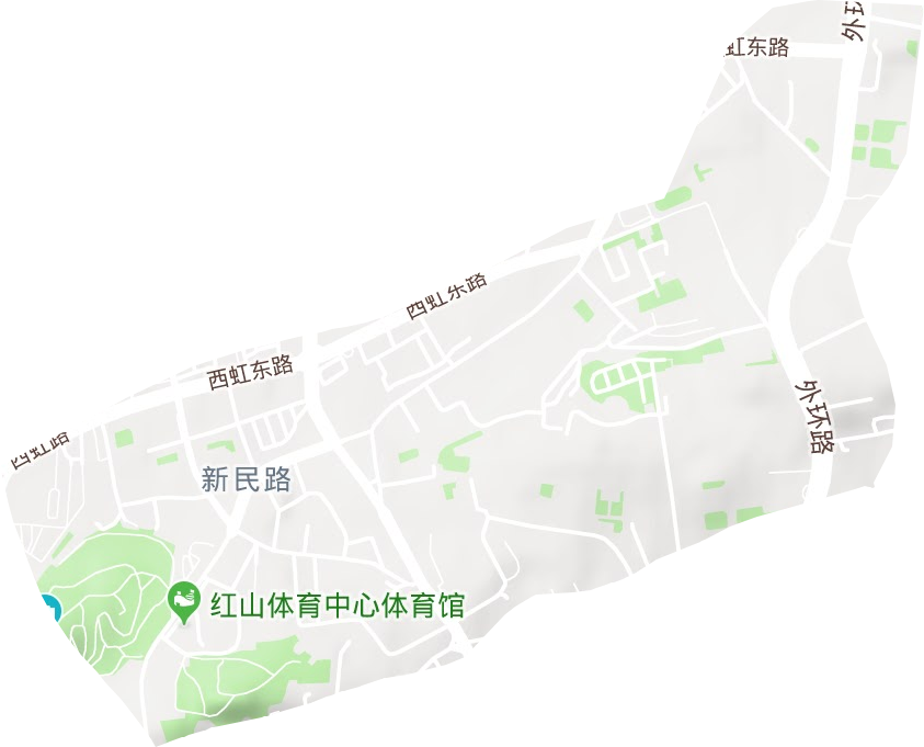 新民路街道地形圖