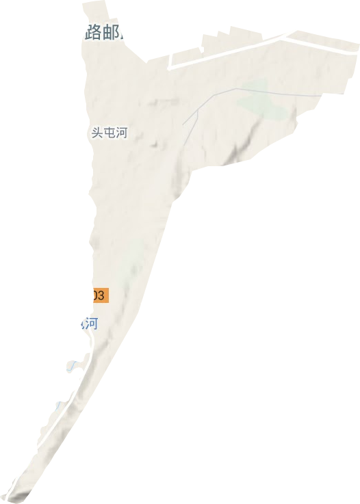 頭屯河街道地形圖