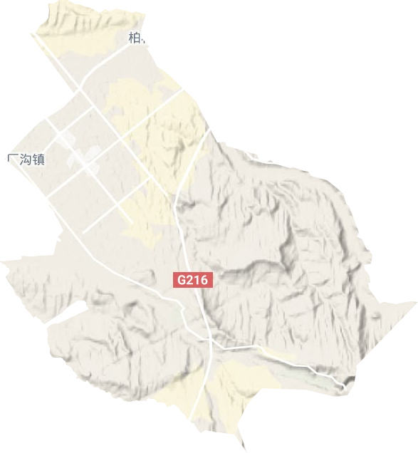 鐵廠溝鎮地形圖