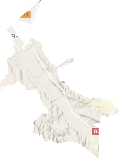 蘆草溝鄉地形圖