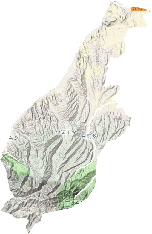 甘溝鄉(xiāng)地形圖