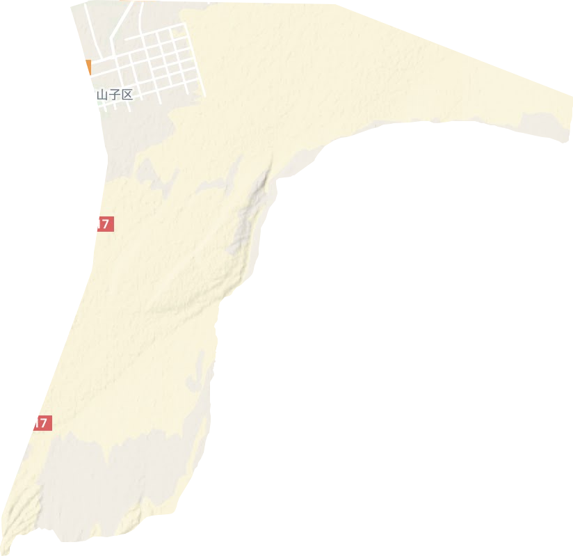 西寧路街道地形圖