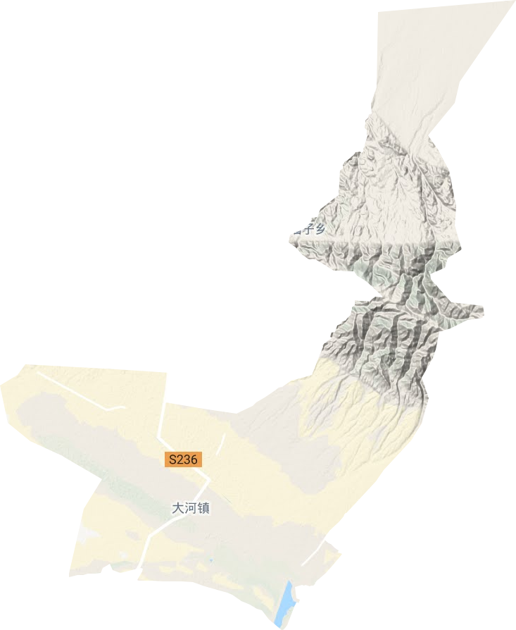大河鎮地形圖