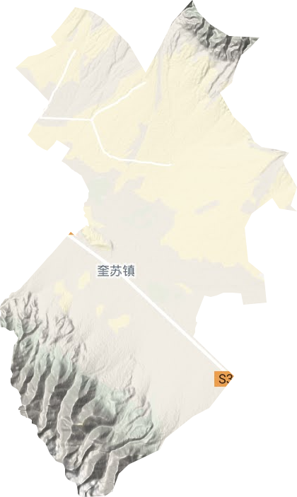 奎蘇鎮地形圖