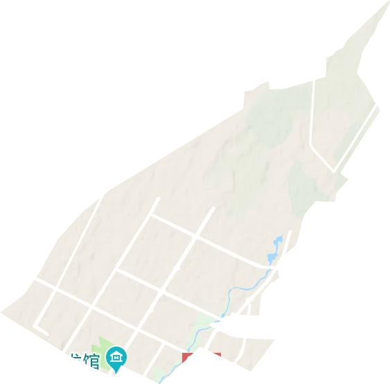 中山路街道地形圖