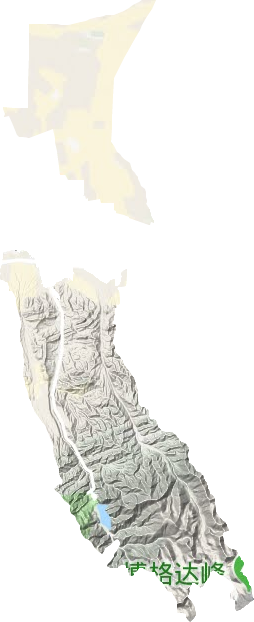 三工河哈薩克民族鄉(xiāng)地形圖