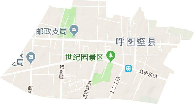 呼圖壁鎮地形圖