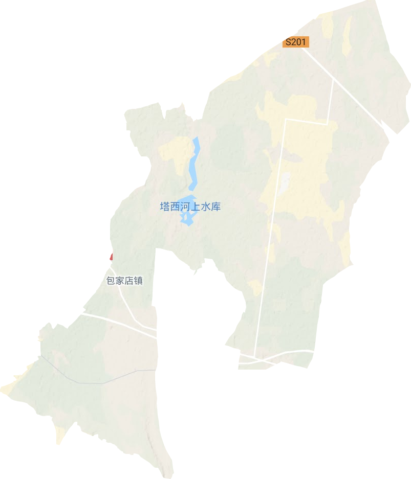 包家店鎮地形圖